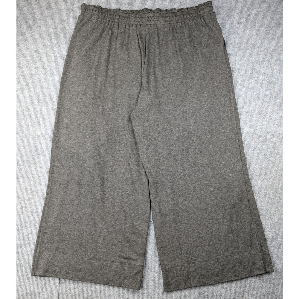 Lou & Grey Jumpsuit Womens XL Wide Leg Signature Soft Athleisure Gray Minimalist - Picture 9 of 13